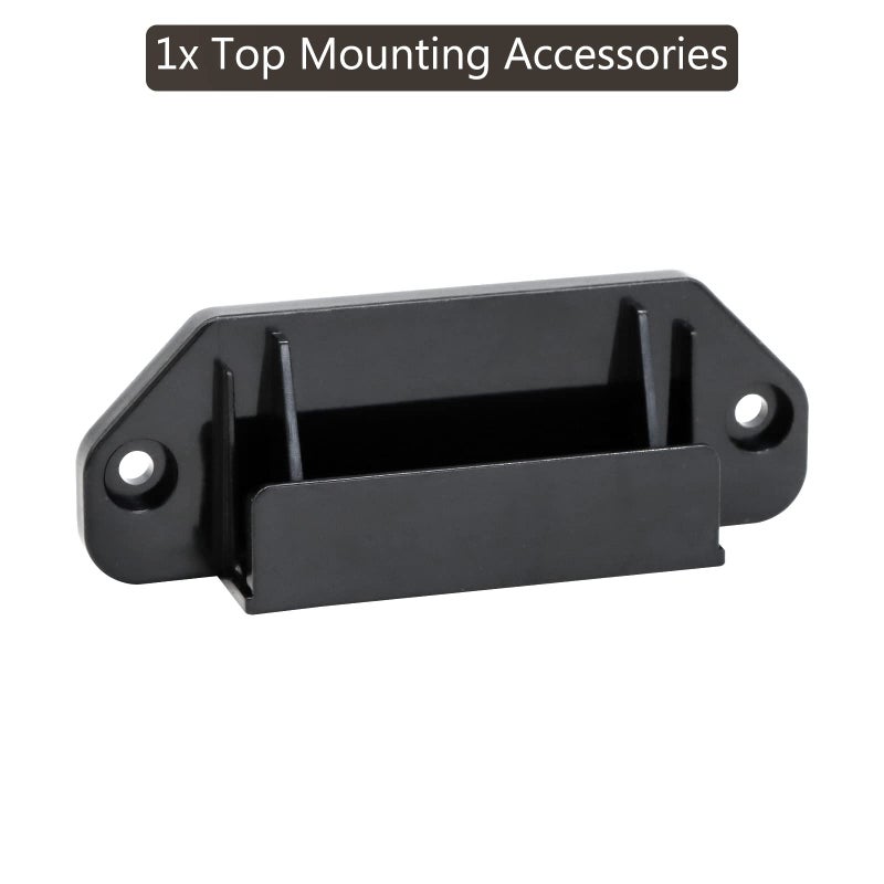 Bingguz Retractable Baby Gate Hardware Replacement Parts Kit for Mesh Dog Gate Full Set Wall Mounting Accessories Brackets Screws and Anchors (Black) - Image 2