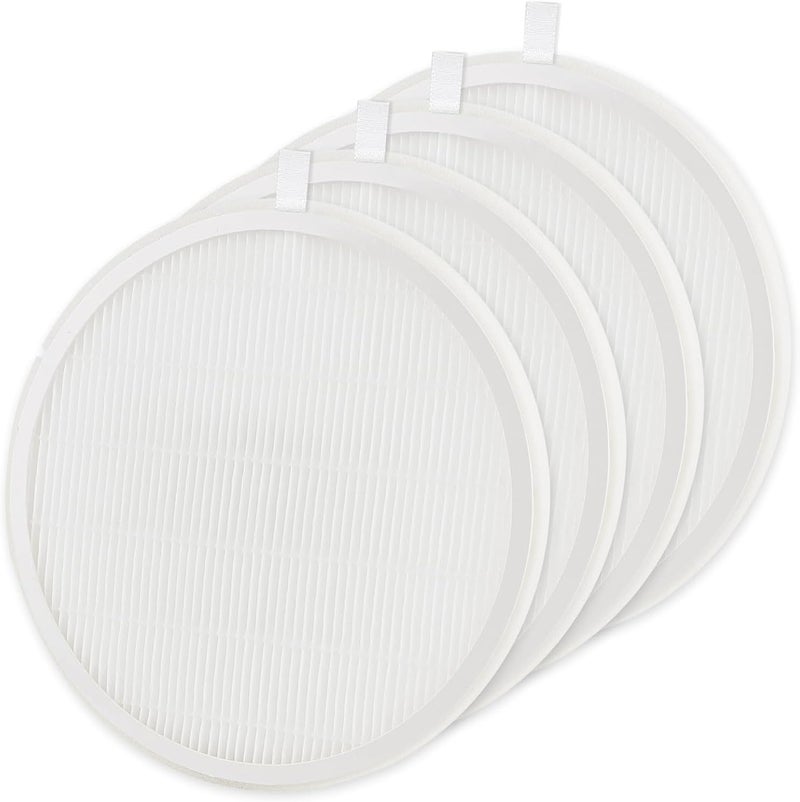 4 Pack Nail Dust Collector Replacement Filter Compatible with MelodySusie HPro/SProR Nail Dust Collectors, Attach 99% of Nail Dust and Fly Ash, Reusable and Easy to Clean, White
