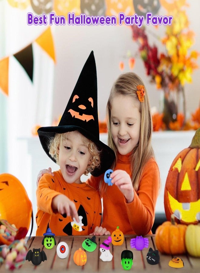 إنبيت مجموعة ألعاب موتشي سكويشيز للهالوين من إن بي إي تي، 36 قطعة، هدايا رائعة لحفلات الهالوين، ألعاب سكويشيز على شكل أشباح وعناكب، ألعاب زينة لتخفيف التوتر للأطفال - Image 2