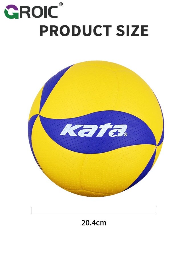 GROIC - Volleyball Official Size 5, Volleyball Kit, Volleyballs, Soft Volleyball Beach Volleyball Pool Volleyball for Indoor Outdoor Beach, Training Equipment Volleyball Training, Competition, Gym - Image 1