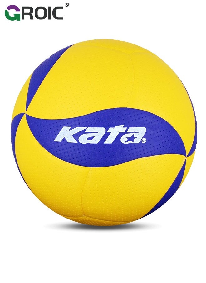 GROIC Volleyball Official Size 5, Volleyball Kit, Volleyballs, Soft Volleyball Beach Volleyball Pool Volleyball for Indoor Outdoor Beach, Training Equipment Volleyball Training, Competition, Gym  - Image 1
