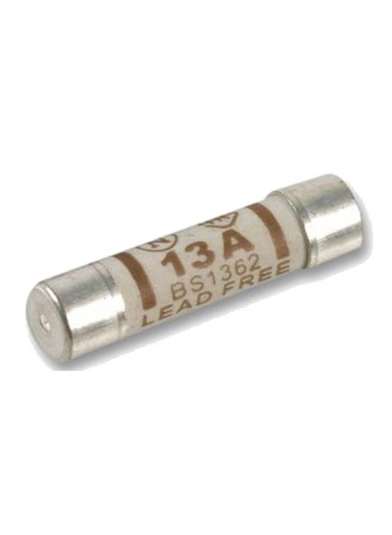 BH02293 (10 Pcs) BS1362 Fuse Cartridge, 13 amp - Pack of 10 Pieces.Seamless Riveting BS1362 British Plug Fuse - Image 2