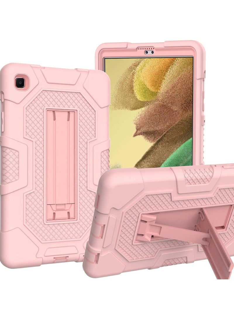 Arabest Samsung Galaxy Tab A7 Lite Case 8.7 inch 2021, 3-Layer Shockproof Rugged Protective Cover with Stand for Tab A7 Lite 8.7" Tablet SM-T220/T225 for Kids,ROSEGOLD - Image 1