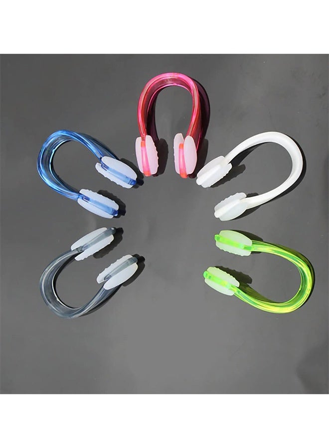 Peachjoy 5 Pieces Swimming Nose Clip, Swimming Nose Plug, Waterproof Nose Clip Nose Protector, Training Nose Clip Silica Gel Swim Nose Clip Swim Nose Clip Plug, Protector For Swimming Adult and Kids - Image 3
