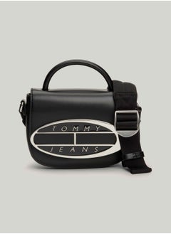 Tommy Hilfiger Plus Origin Plaque Denim Crossover Bag  - Image 1