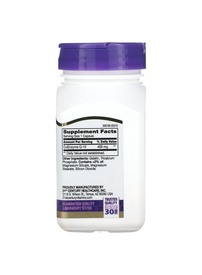 21st Century Co Q10 400 mg Veg Capsules, 30 Count - Image 2