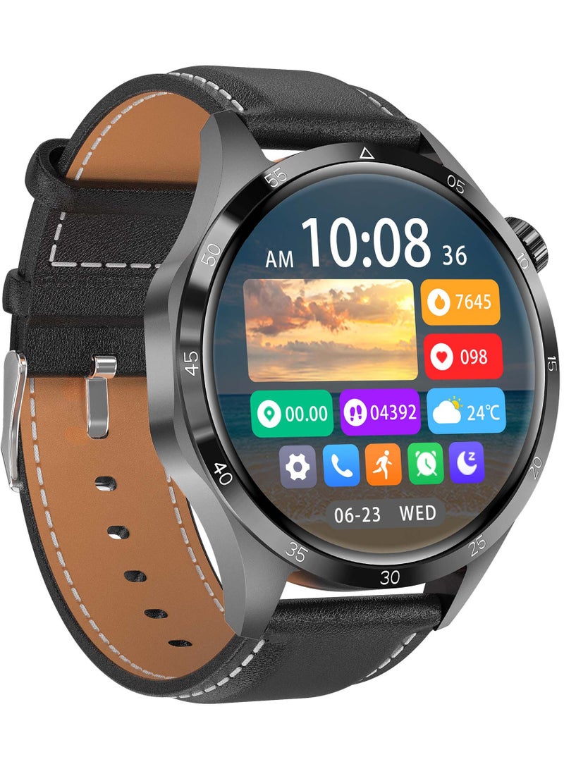 AROAQ WATCH GT 4 Pro Plus Smart Watch Men GPS Tracker 48MM AMOLED HD Screen IP68 Waterproof Long Battery Latest Smartwatch Gun Black - Image 3