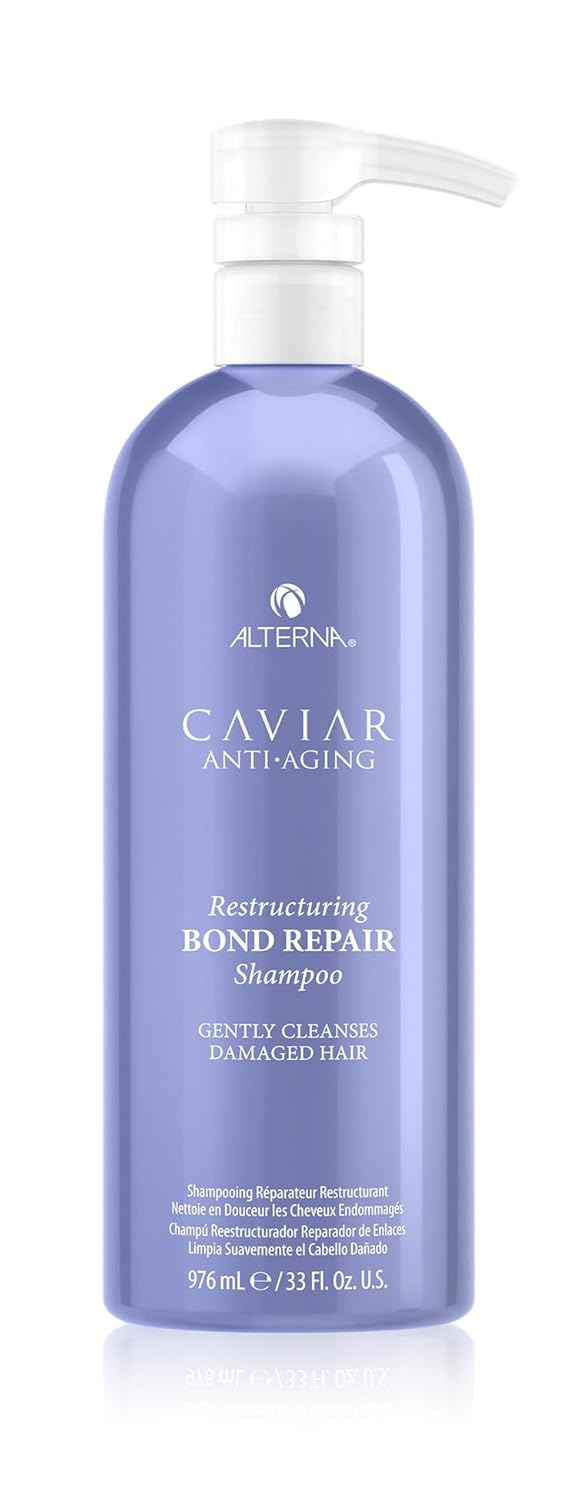 ALTERNA CAVIAR Anti-Aging Restructuring Bond Repair Shampoo | For Brittle, Damaged and Split Ends | Repairs, Strengthens & Protects Damaged Hair | Sulfate Free