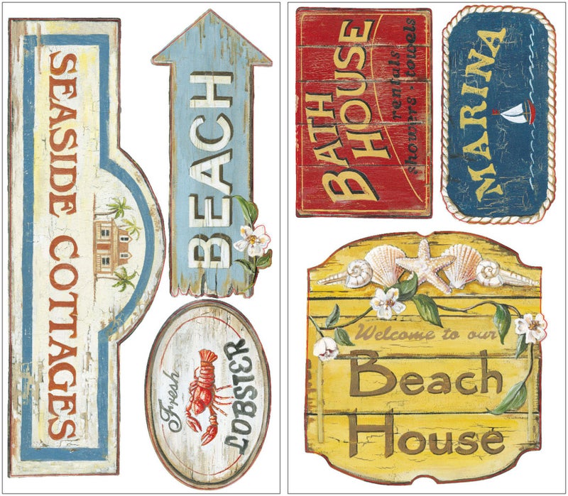 WallPops WD1358 Beach Wall Decals Multicolor