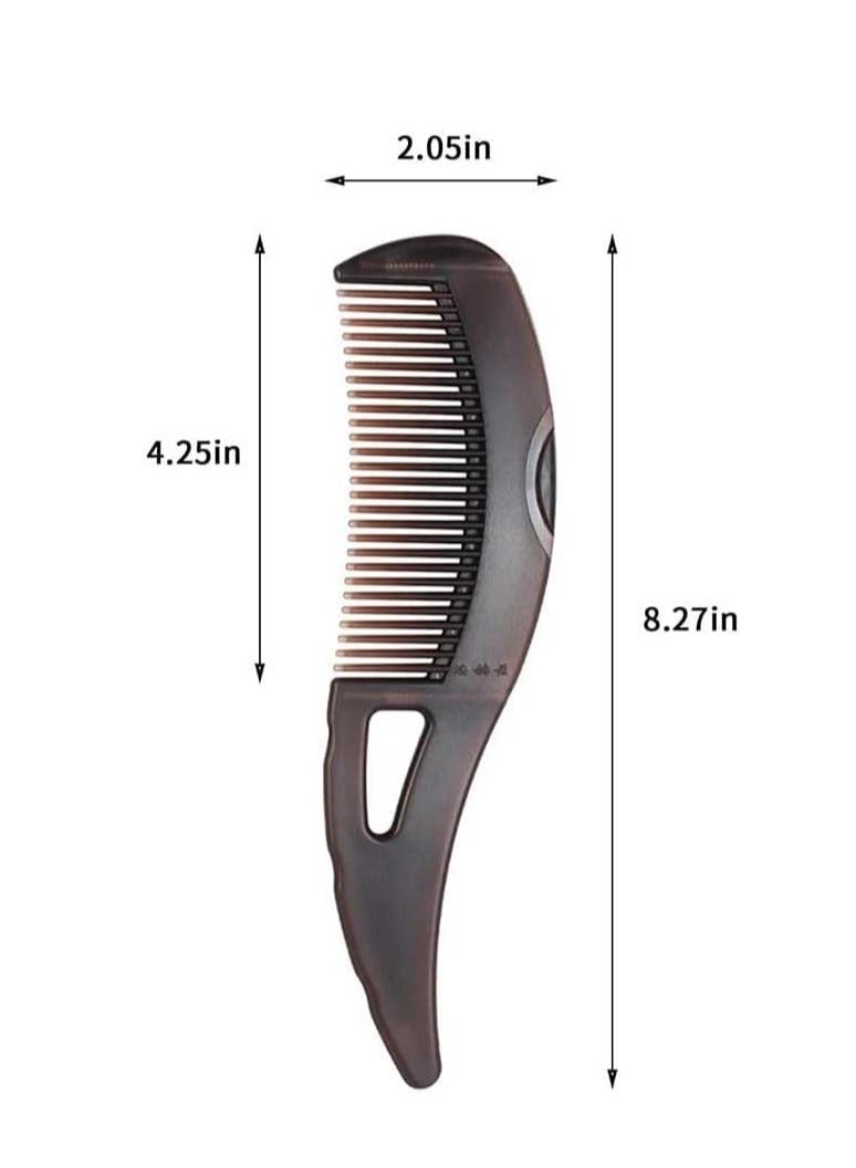 Press On Cleaning Comb to Remove Dandruff Flakes, Hollow Tooth Hairbrush for Scalp Massage/Refreshing and Dirt Removal, Reduce Scalp Itching/Oil, Scalp Care Comb with Skin Scraping Handle Unisex - Image 3