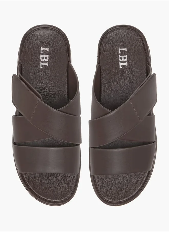 ال بي ال من شو اكسبرس Mens Solid Slip-On Arabic Sandals Ramadan Collection