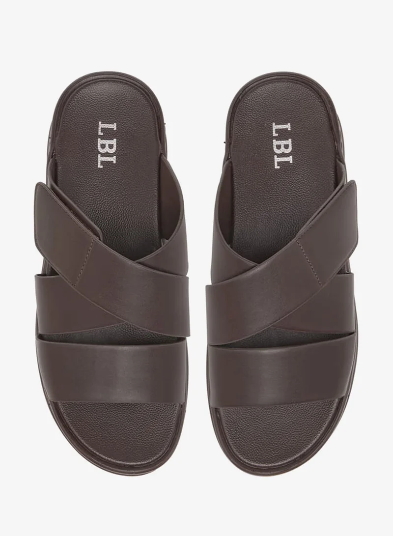 LBL by Shoexpress Mens Solid Slip-On Arabic Sandals Ramadan Collection