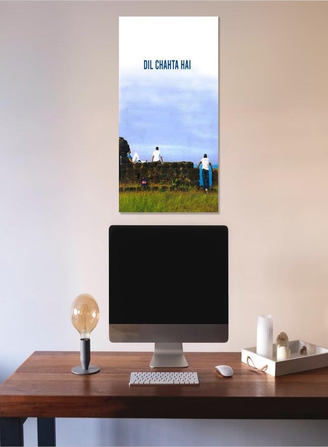 GRAY WALL Good Hope - Dil Chata Hai Movie Poster, Dil Chahta Hai Poster - Iconic Bollywood Friendship Scene Wall decor wall decorate room decoration multicolour, Print, 12 inch x 18 inch. - Image 2
