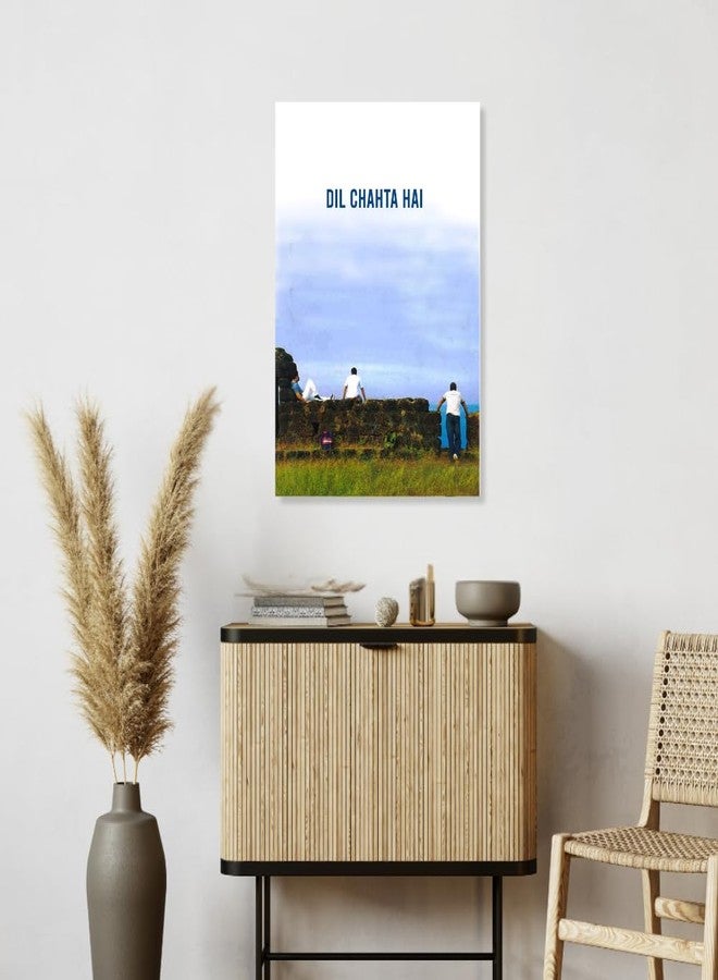 GRAY WALL Good Hope - Dil Chata Hai Movie Poster, Dil Chahta Hai Poster - Iconic Bollywood Friendship Scene Wall decor wall decorate room decoration multicolour, Print, 12 inch x 18 inch. - Image 5