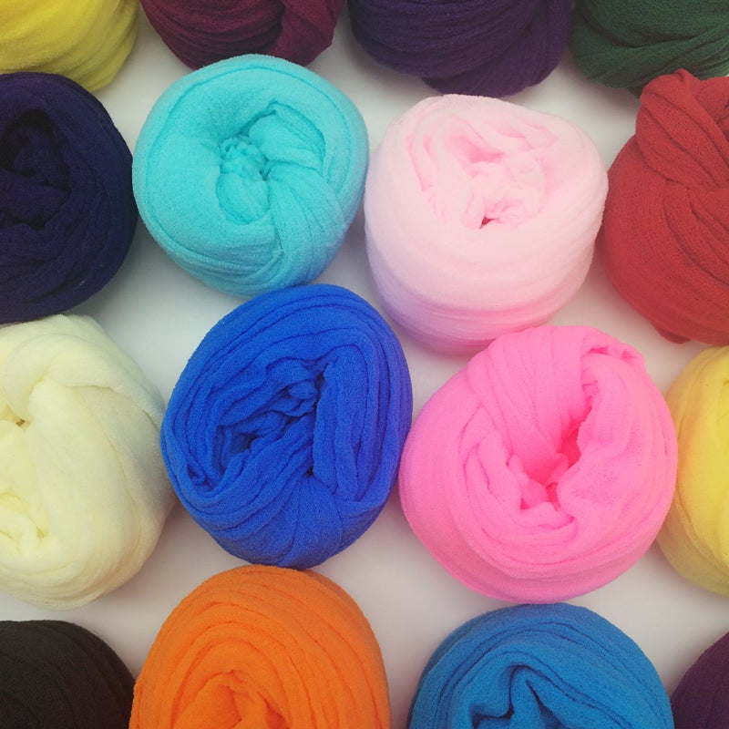PEPPERLONELY 20 Colors Set (2.5M Each) Nylon Stocking Flower Fabric for Flowers Making - Image 3