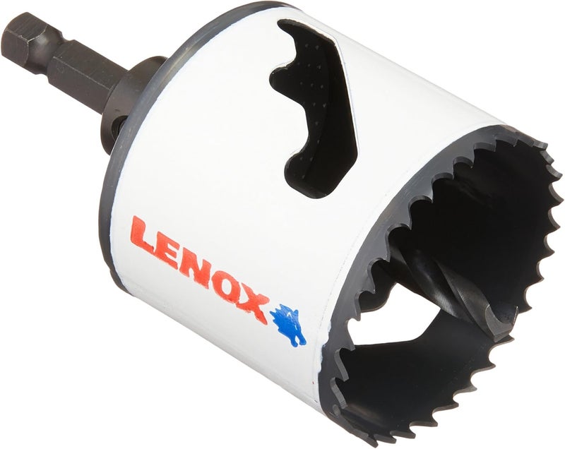 LENOX Tools Bi-Metal Speed Slot Arbored Hole Saw, 2-1/8-Inch - Image 1