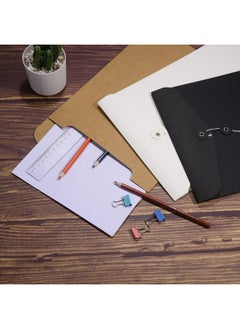 PATIKIL String File Folders 10 Pack A4 Size Document Letter Organizer Holder Filing Envelopes Jacket For Office, Brown  - Image 4