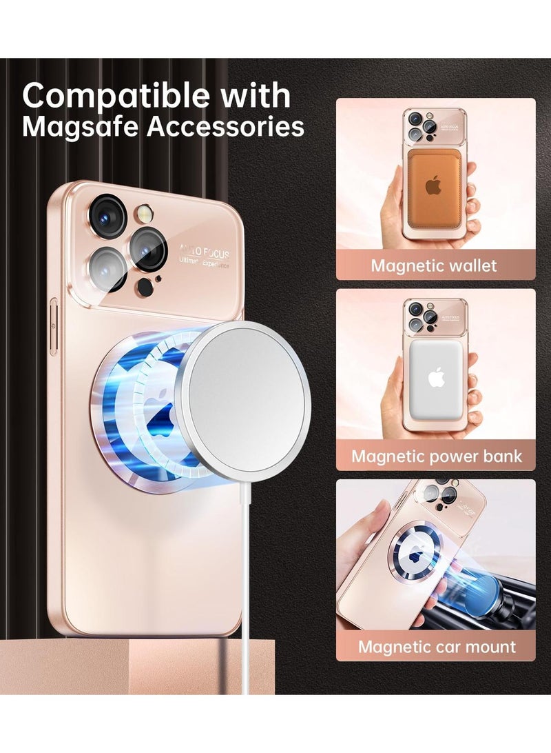 Y&D Applicable To Apple 14promax Matte Standard Leakage Magnetic Large Window Mirror Mobile Phone Protective Case - Image 5