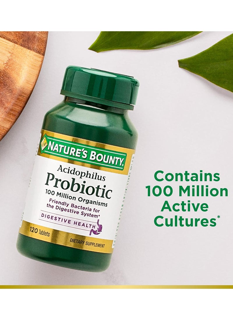 Probiotic Supplement Supports Digestive Health Twin Pack 200 Tablets