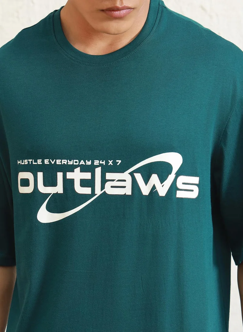 Hubberholme  Teal T-Shirt For Men  | Best Price UAE