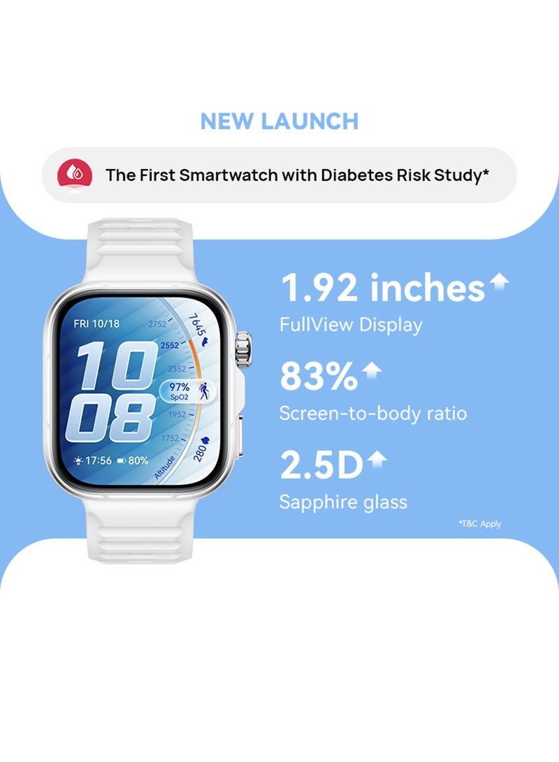 HUAWEI WATCH FIT 5 Pro Smartwatch, 1.92" FullView Display, up to 10-Day Battery Life, Outdoor Experience, Mini Workout, Health Management, Sleep & Heart Monitor, ECG, NFC, iOS & Android, white - Image 1