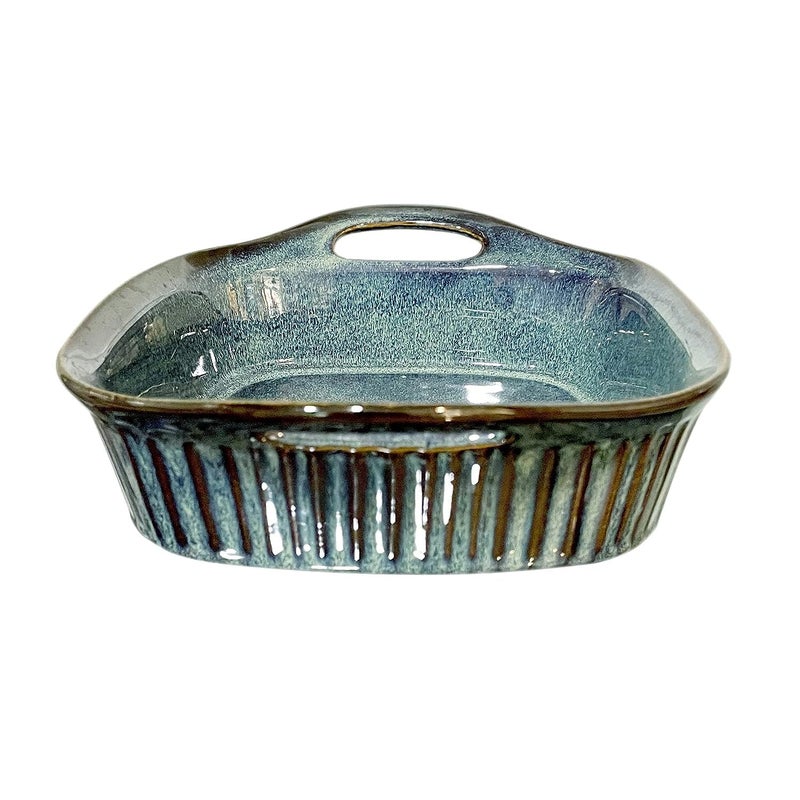 Lemon Tree Square Serving Dish Bowl Bakeware with Handle 500ml Serving Dish Bowl for Kitchen and Dining Green - Image 3