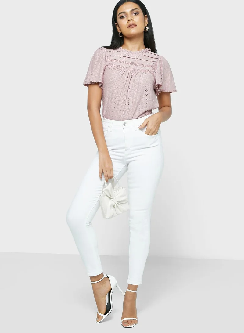 ELLA Front Pleat Detail Top