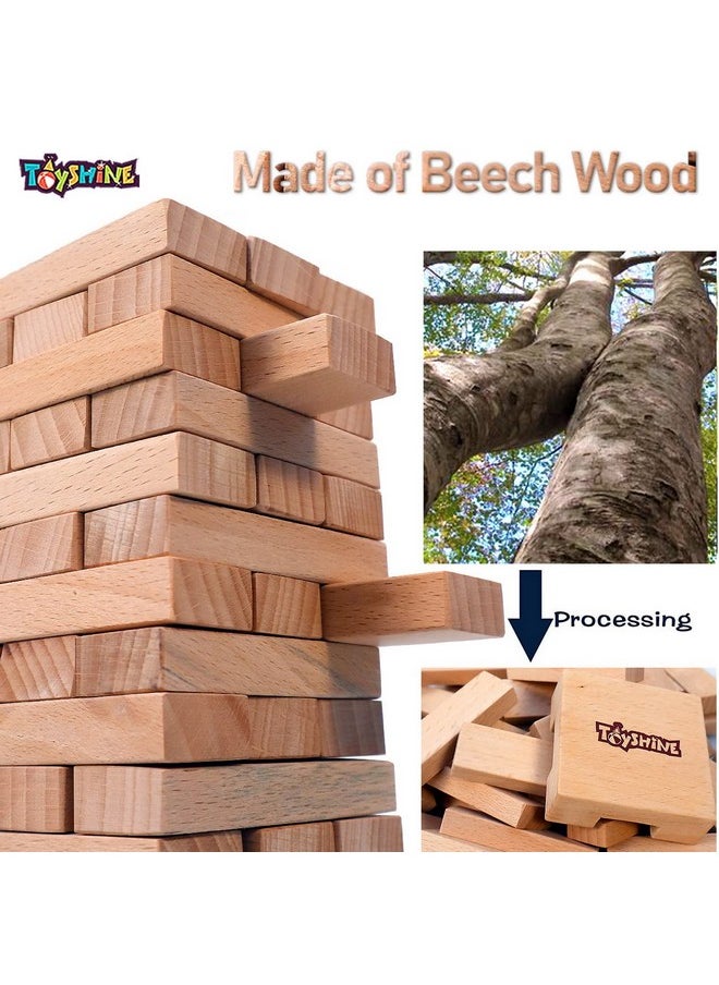 Toyshine Toyshine Wooden 54 Wooden Building Block, Party Game, Tumbling Tower Game for Kids and Adults  - Image 2