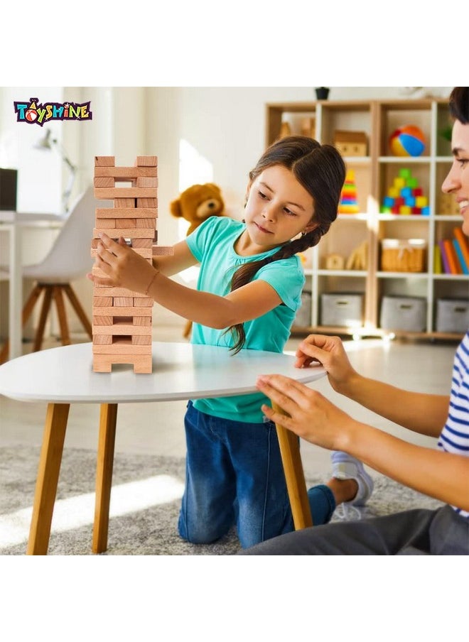 Toyshine Toyshine Wooden 54 Wooden Building Block, Party Game, Tumbling Tower Game for Kids and Adults  - Image 4