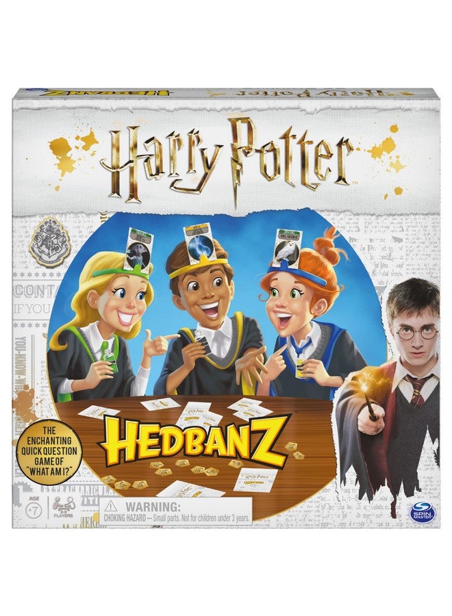 Spin Master Games Hedbanz, Harry Potter Card Game 2019 Edition Gift Toy Merchandise Family Board Game Based on the Wizarding World Books & Movies, for Adults and Kids Ages 7 and Up - Image 1