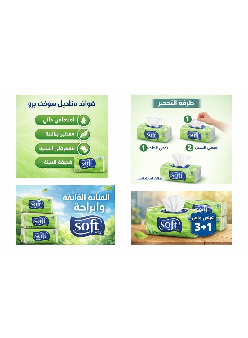 Soft Pro Paper Towel – 550 Sheets per Roll, Ultra Soft, Strong, Absorbent, Eco-Friendly Household Tissue - Image 3