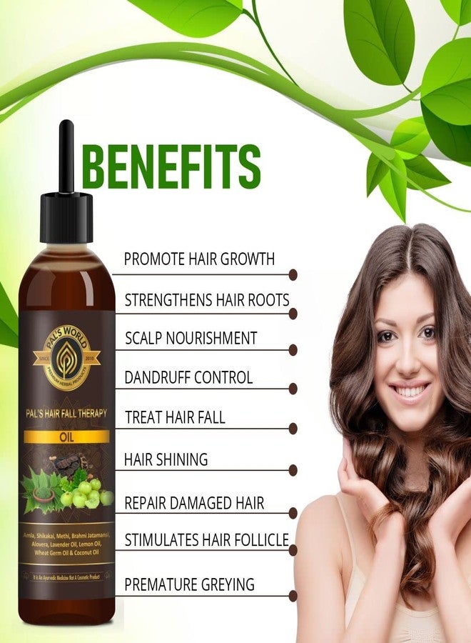 Pal's World Hair Oil, Hair Fall Oil, Ayurvedic Hair Oil Enriched With Amla, Shikakai & Aloevera For Women Men (120 ml) Pack of 2 - Image 4