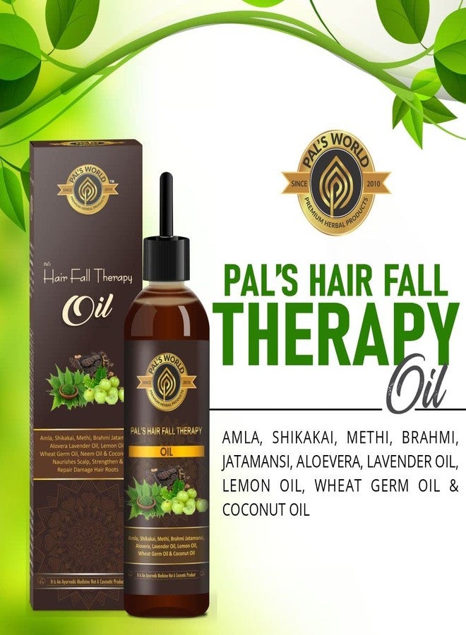 Pal's World Hair Oil, Hair Fall Oil, Ayurvedic Hair Oil Enriched With Amla, Shikakai & Aloevera For Women Men (120 ml) Pack of 2 - Image 2