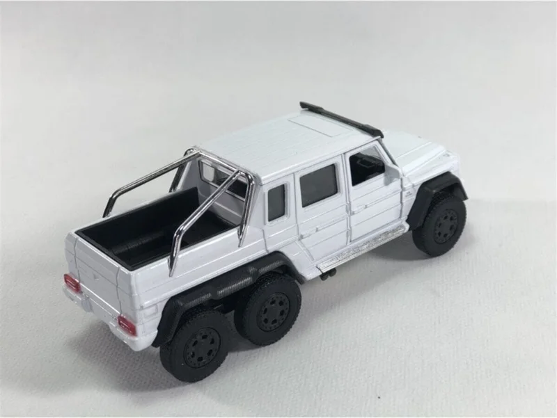 Toprock Store 1:36 Mercedes G63 Amg 6x6 White Metal Model CAR*2021