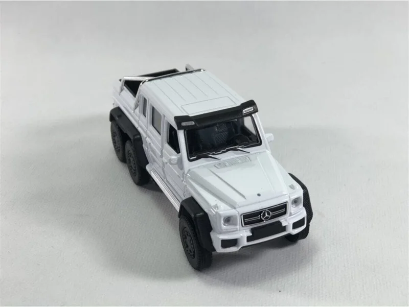 Toprock Store 1:36 Mercedes G63 Amg 6x6 White Metal Model CAR*2021