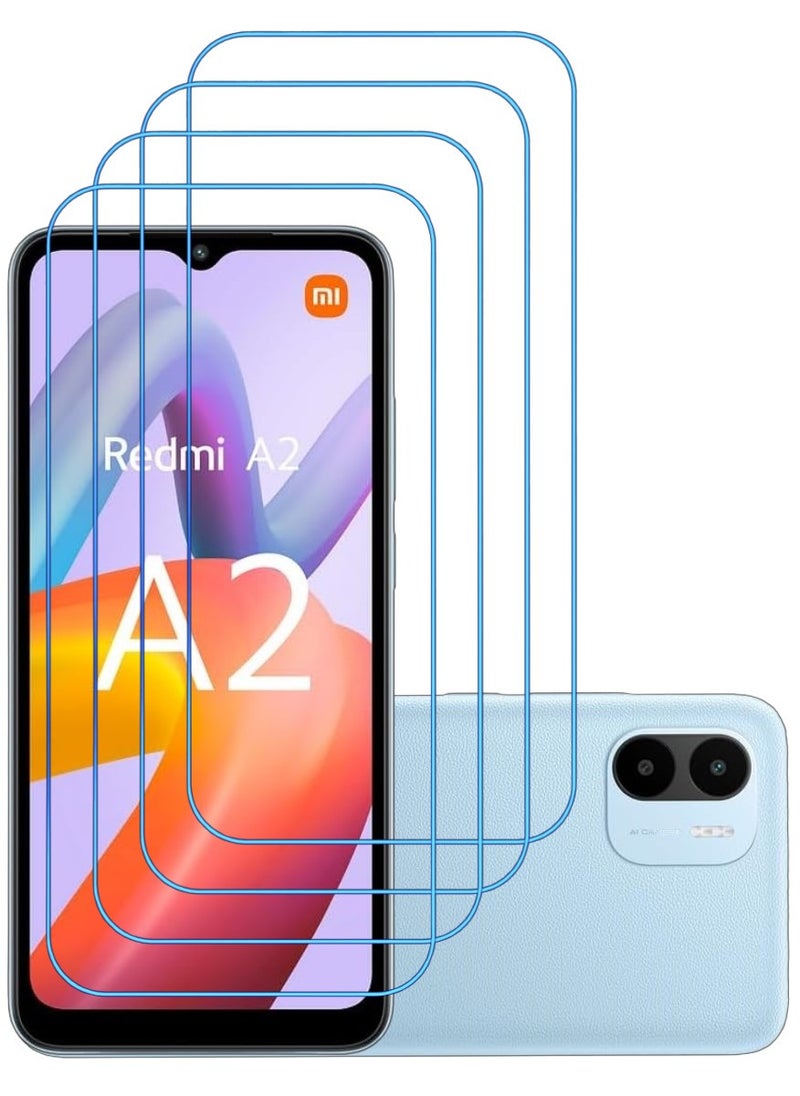 ACLIX 4 Pieces Antistatic ESD Dustproof Premium Quality High Definition Clear Tempered Glass Screen Protector Designed For Xiaomi Redmi A2+ - Image 1