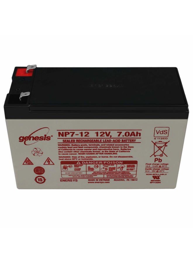 ENERSYS بطارية الرصاص الحمضية المغلقة EnerSys Genesis NP7-12 12V 7Ah - مصباح LED نبتون مجاني - Image 4
