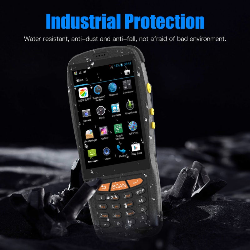 Barcode Scanner Android PDA Handheld POS Terminal Inventory Machine 1D/2D/QR Scanner 4G WiFi BT Mobile Computer with 4 Inch Touchscreen NFC Function for Warehouse Inventory Logistics Retail - Image 4