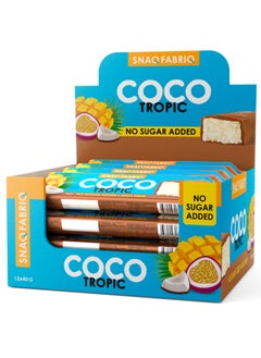 Snaq Fabriq COCO Bar Tropic No Sugar Added and High Fiber 12x40g  - Image 1