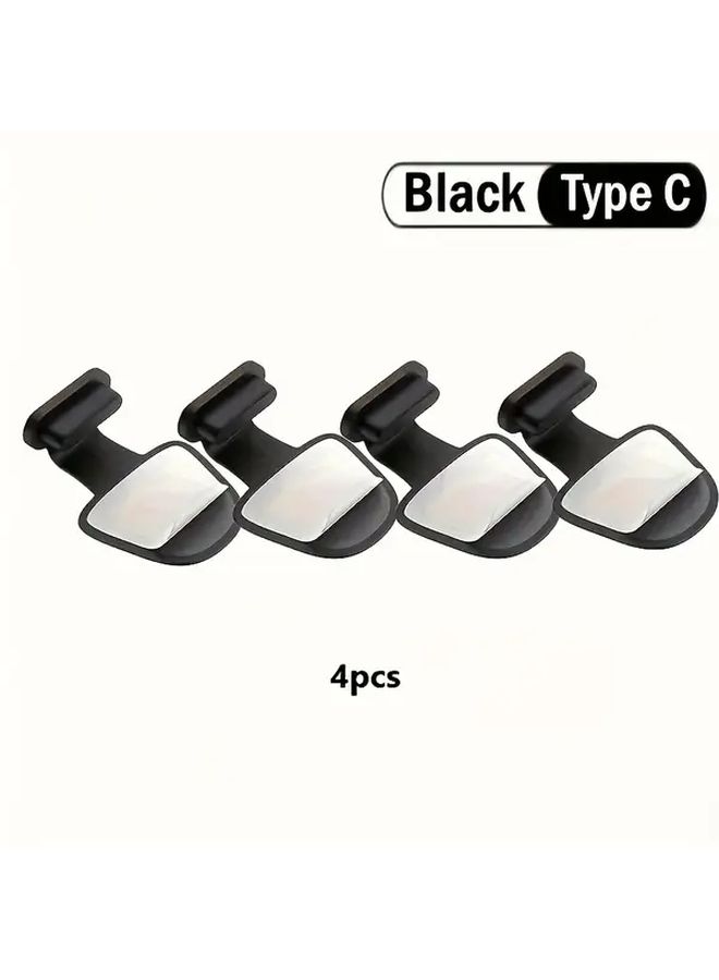 4pcs Silicone Type C Dust Covers Black Soft Durable USB C Plug for Phone Tablet Laptop - Image 5