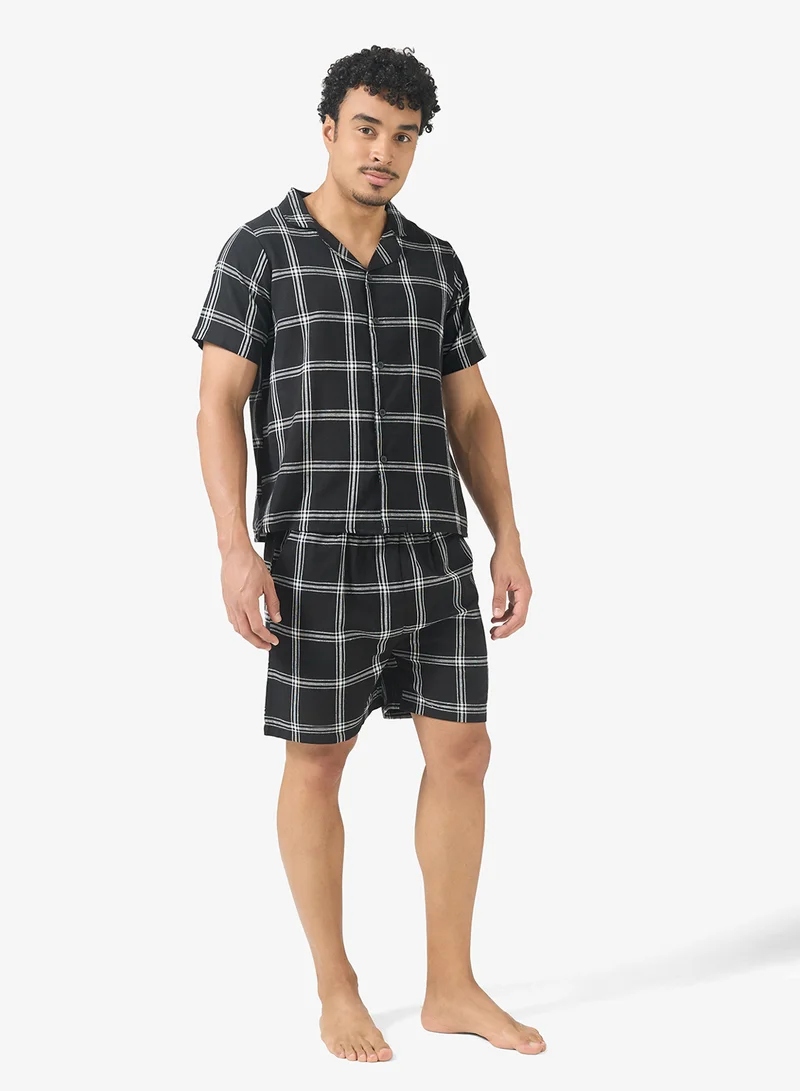 Nightwear Shirt & Shorts Set