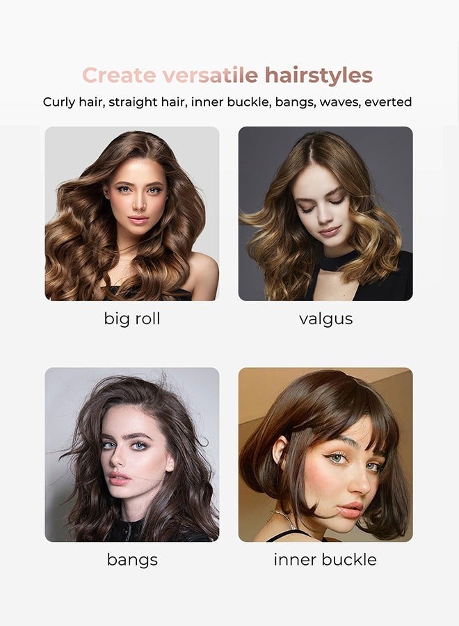 BESTIS New Model 32mm Thermal Brush, 210℃ Heated Round Brush, Ionic Curling Iron Brush, Volumizing Brush Ceramic Tourmaline Curling Iron Dual Voltage 110v-220v for Travel Quick Fast Heating - Black - Image 5