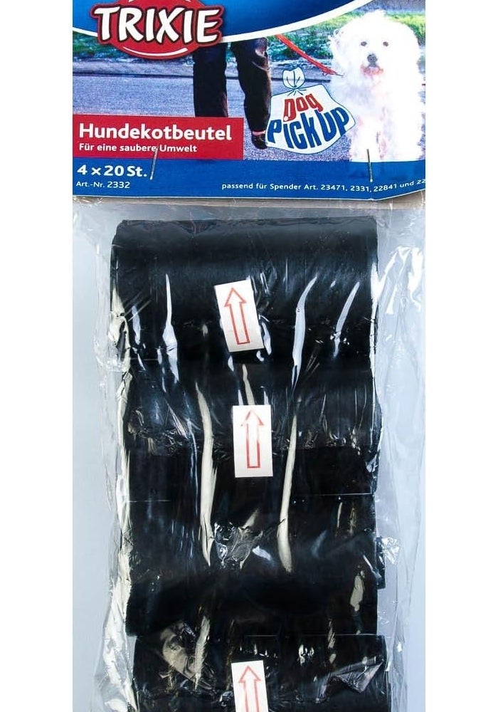 Trixie Medium Black Dog Dirt Bags (4 x 20 Bags) - Image 4