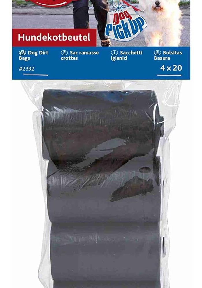 Trixie Medium Black Dog Dirt Bags (4 x 20 Bags) - Image 2