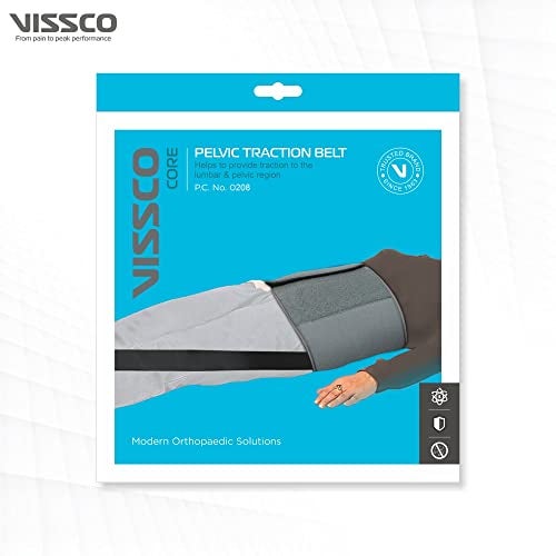 Vissco Pelvic Traction Belt for Vertebral fractures, Sciatica, Chronic low back pain, Prolapsed intervebral disc - Image 4