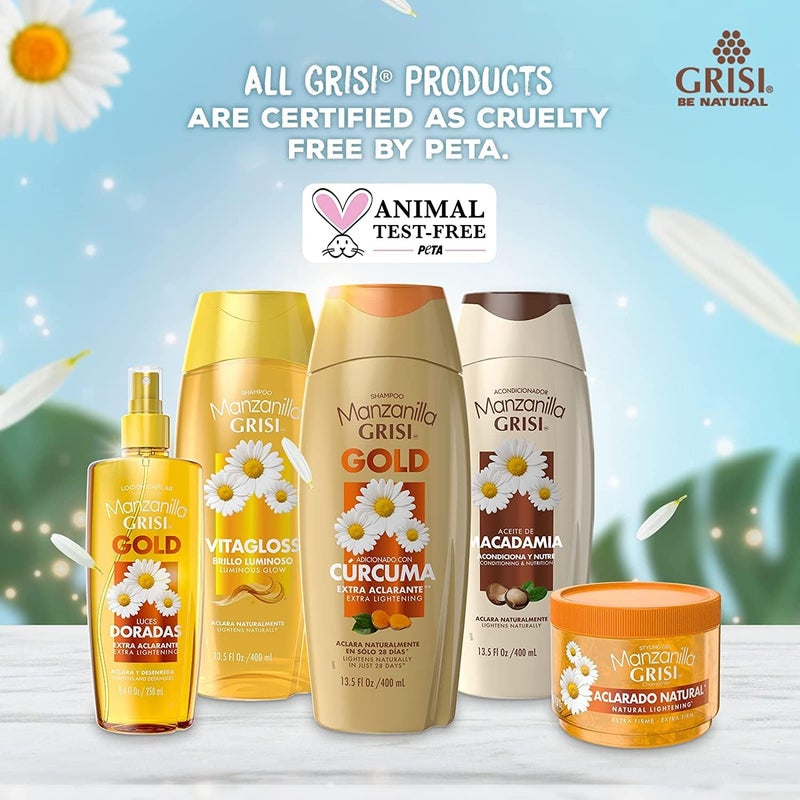 Grisi Manzanilla Chamomile Conditioner 13.5oz - Nourishing and Lightening Formula - Image 5