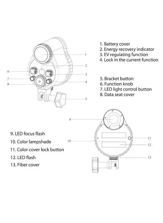 Sea frogs Underwater Strobe Light, Durable Optic Cable LED Light, Waterproof Under Water Photography Light With Optic Cable Housing Diving Case For Underwater Photography, (1pc) - Image 2