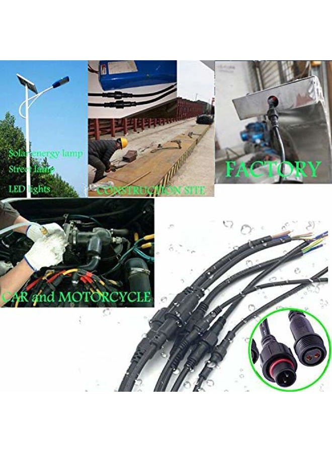 dstfuy 16AWG Waterproof Extension Cable,9.84FT 2Pin Extension Lead Waterproof Cord,IP65 Extension Cable for Solar Spotlights,Garden Spike Lights,LED Strip Lights(2Pin) - Image 2