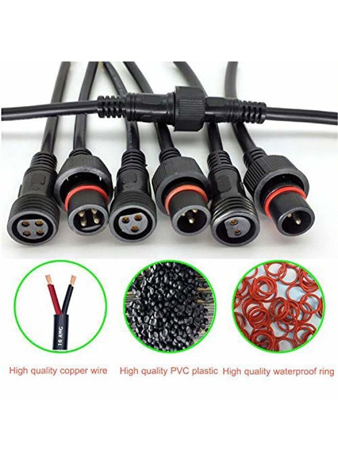 dstfuy 16AWG Waterproof Extension Cable,9.84FT 2Pin Extension Lead Waterproof Cord,IP65 Extension Cable for Solar Spotlights,Garden Spike Lights,LED Strip Lights(2Pin) - Image 5