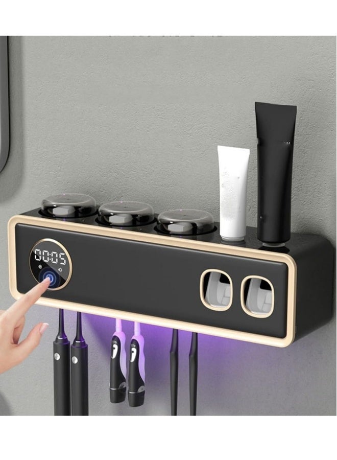 Wall Mounted Toothbrush Holder, Bathroom Storage Organizer, Ultraviolet Disinfection Toothbrush Holder  - Image 5